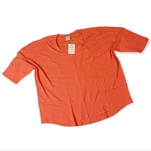 Armadio XXL Coral oversized crop top style tee